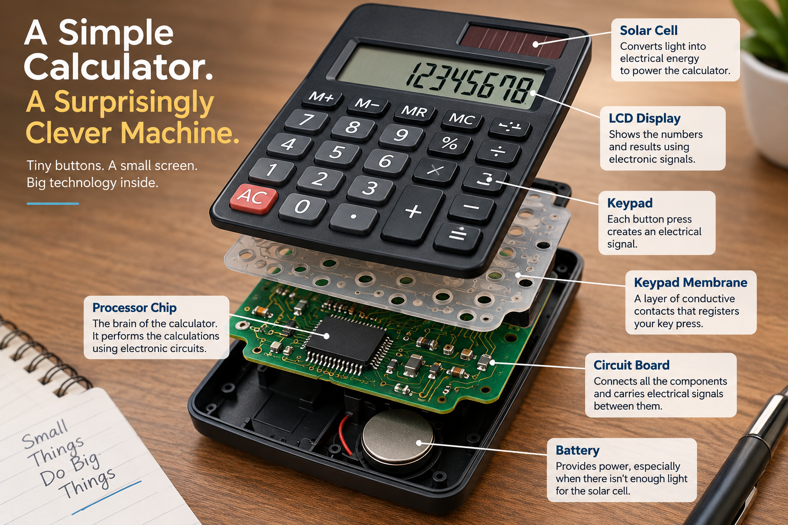 How Does a Calculator Work? Inside a Calculator
